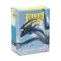 Obaly na karty Dragon Shield Matte Dual Sleeves - Blue Sky and Silver - 100 ks