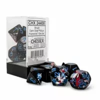 Chessex kostky tmavě modré 7 kusů set