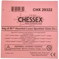 Šestistěnná kostka D6 Loose Speckled Dice 12 mm CHX29322 - 1 ks