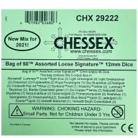 Šestistěnná kostka D6 Loose Signature Dice 12 mm CHX29222 - 1 ks