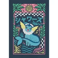 Pokémon tričko Vaporeon - motiv na zádech