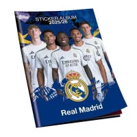 Fotbalové samolepky a Album Topps Real Madrid 2025/2026