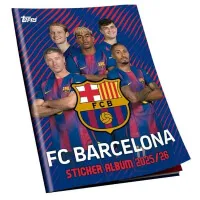 Fotbalové samolepky a Album Topps Barcelona 2025/2026