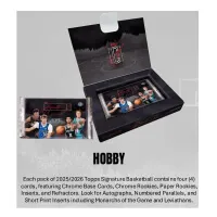 Karty 25 26 Topps Signature Class Basketball Hobby Box obsah