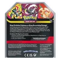 Pokémon plechovka Mega Forces Tin obsah