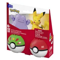 Pokémon stavebnice Mega - Pikachu a Ditto + Poké Ball